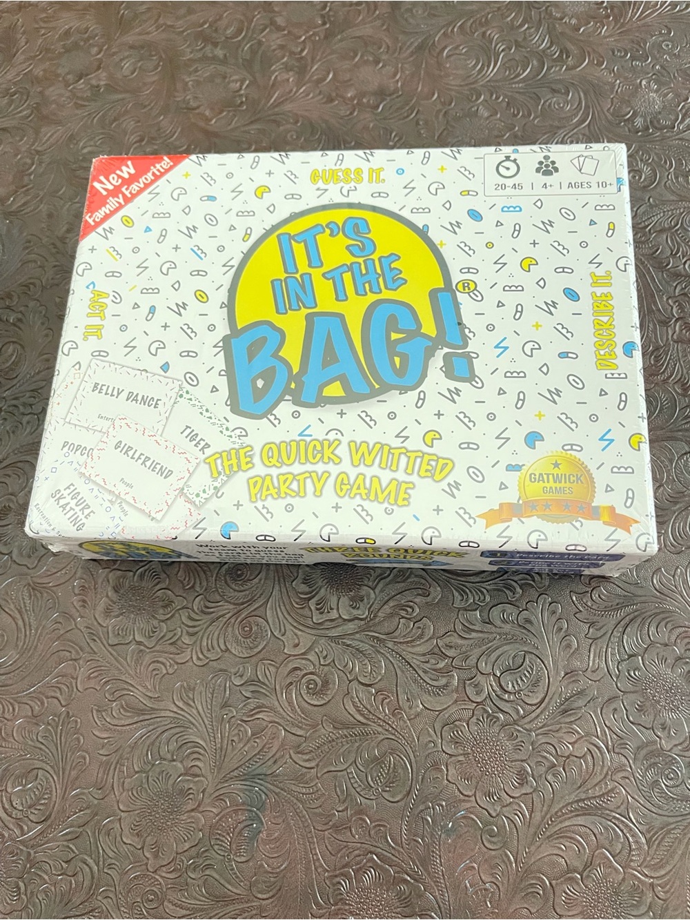 It's In The Bag! Party Game by Gatwick Games - White/Blue/Yellow Box